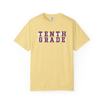 TENTH GRADE RED PLAYER LETTERS T-SHIRT