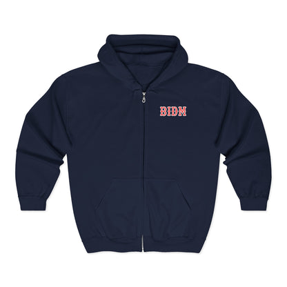 BIDM SOX LETTERS HEAVY BLEND FULL ZIP HOODIE