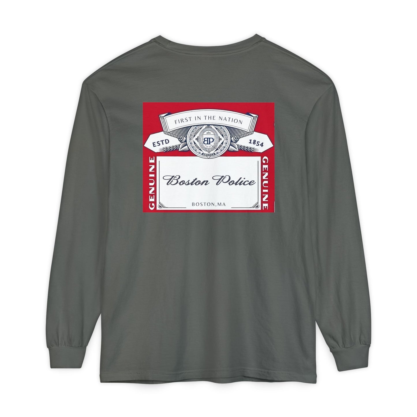 BOSTON POLICE CROWN LABEL LONG SLEEVE