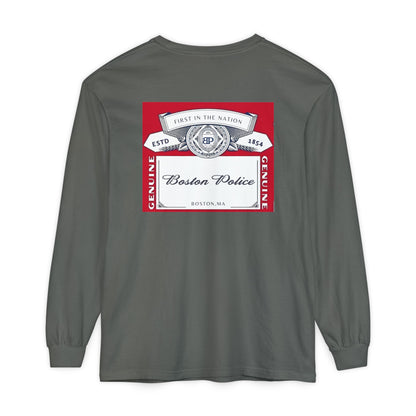 BOSTON POLICE CROWN LABEL LONG SLEEVE