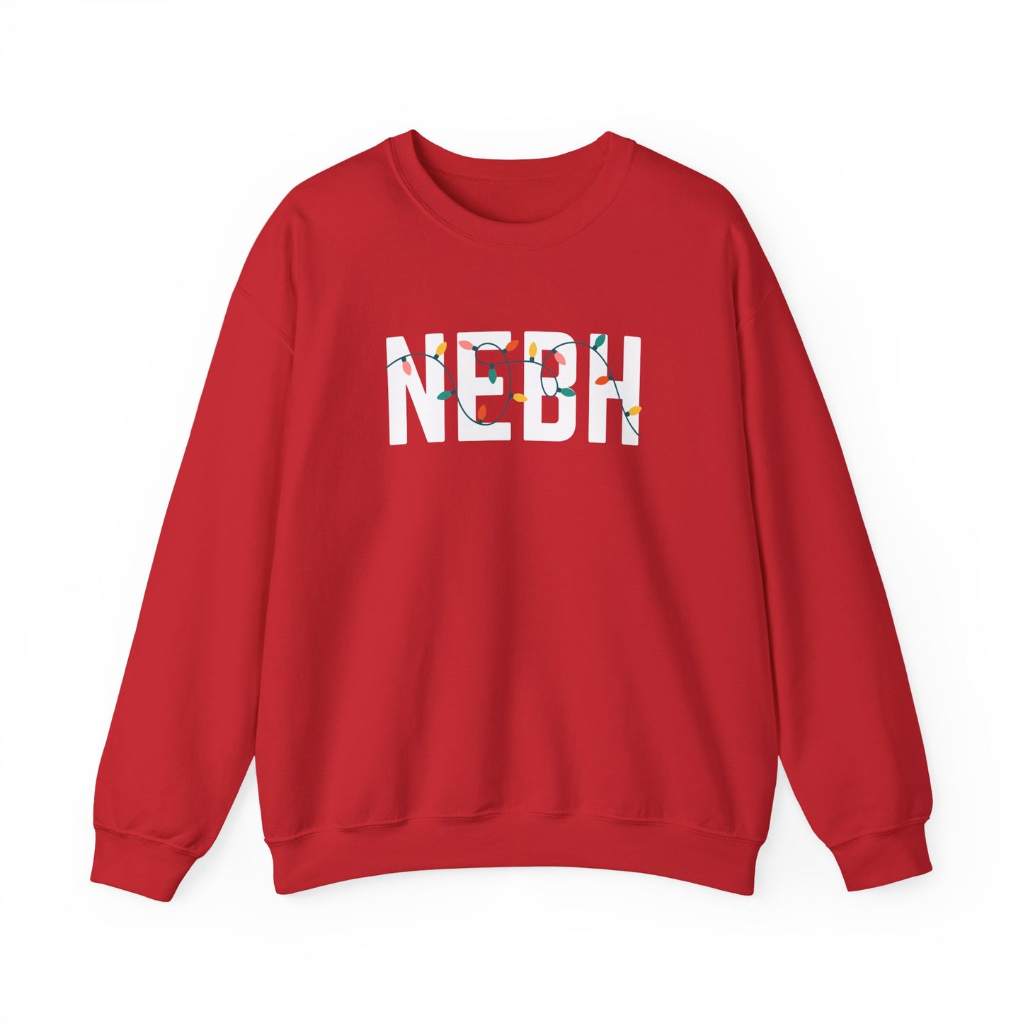NEBH HOLIDAY LIGHTS HEAVY BLEND CREWNECK