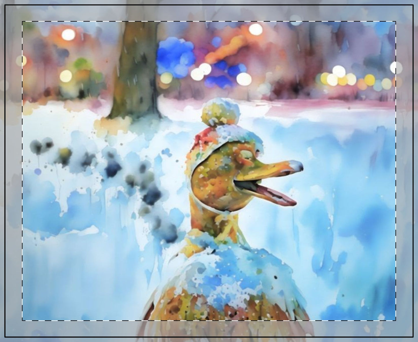 SNOWY MAKE WAY FOR DUCKLINGS 11 OZ CANDLE