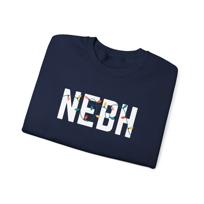 NEBH HOLIDAY LIGHTS HEAVY BLEND CREWNECK