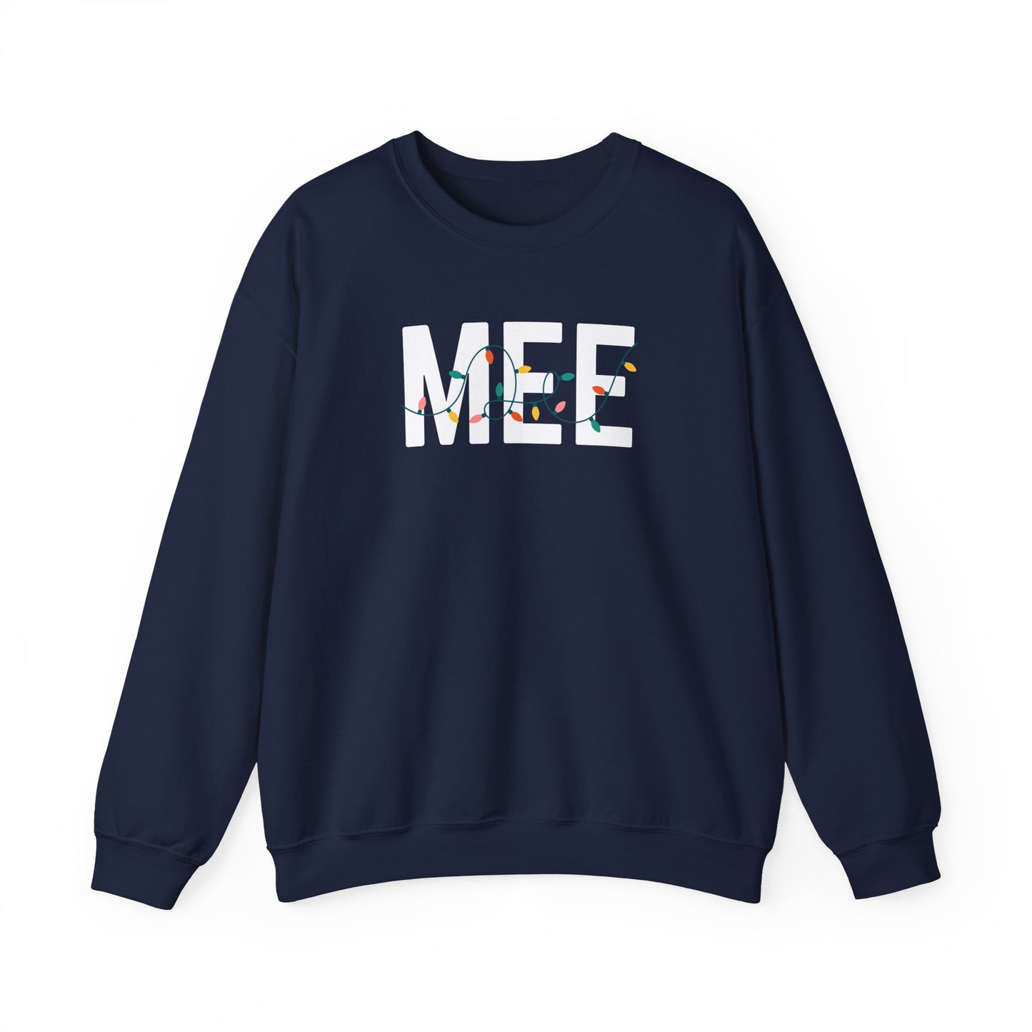 MEE HOLIDAY LIGHTS HEAVY BLEND CREWNECK