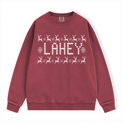 LAHEY UGLY SWEATER COMFORT COLORS CREWNECK