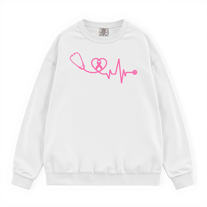 BREAST CANCER AWARENESS COMFORT COLORS CREWNECK