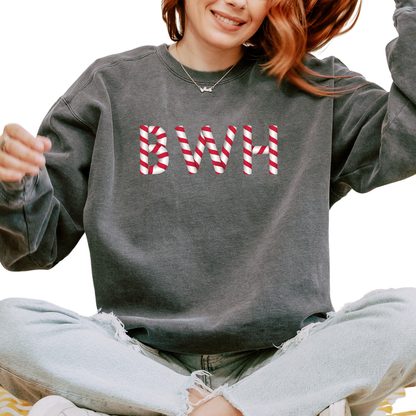 BWH CANDY CANE CREWNECK