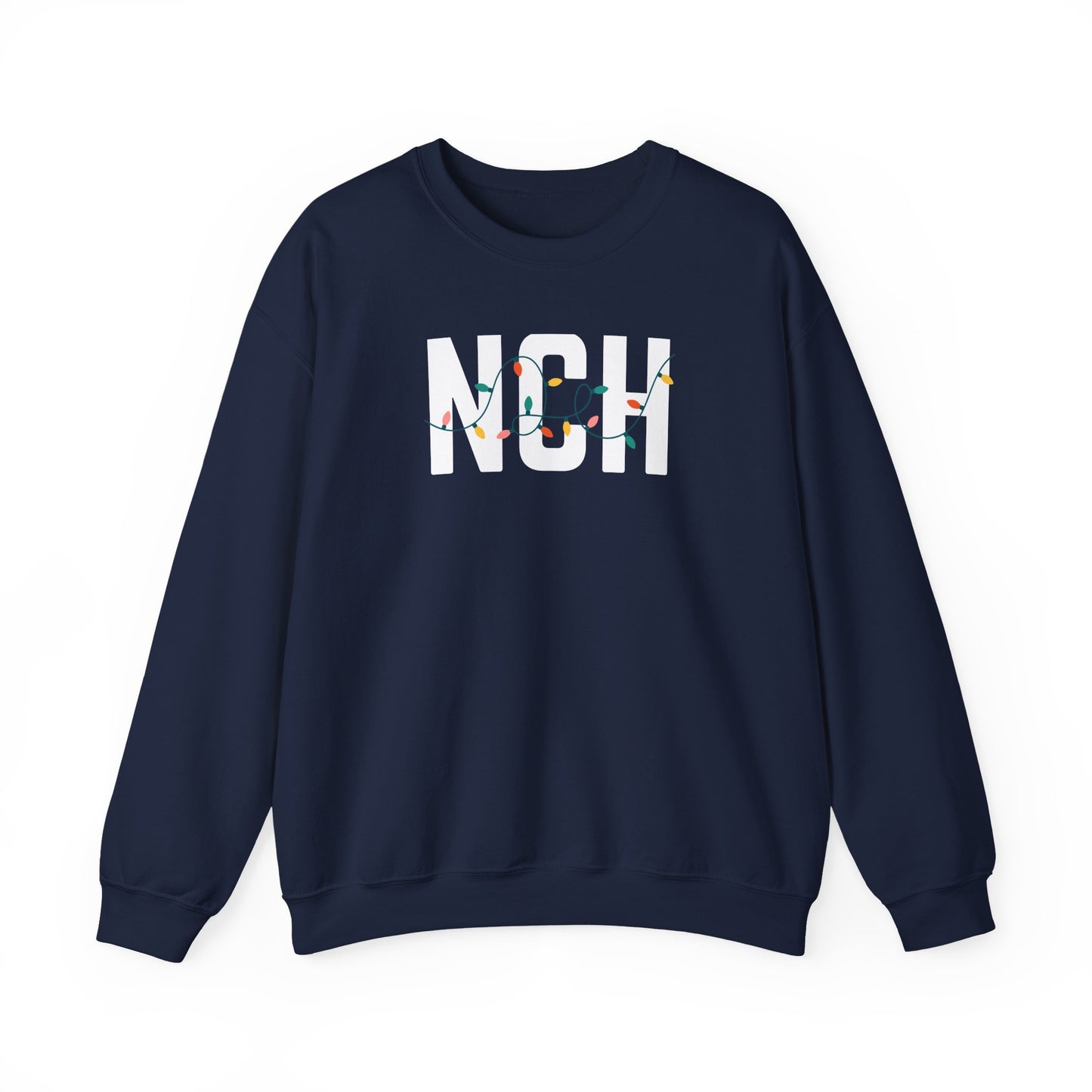 NCH HOLIDAY LIGHTS HEAVY BLEND CREWNECK
