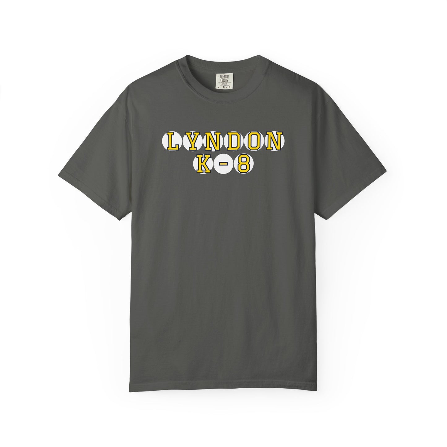 LYNDON K-8 YELLOW PLAYER LETTERS T-SHIRT