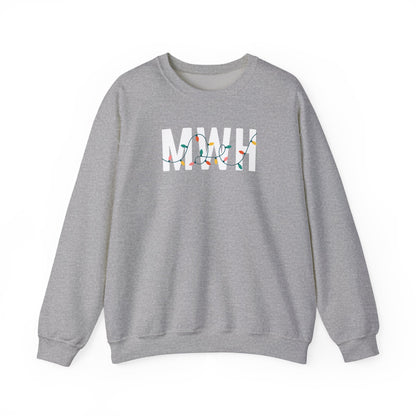 MWH HOLIDAY LIGHTS HEAVY BLEND CREWNECK
