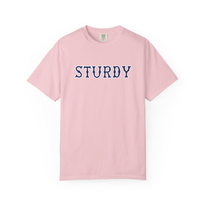 STURDY NAVY SOX LETTERS TEE