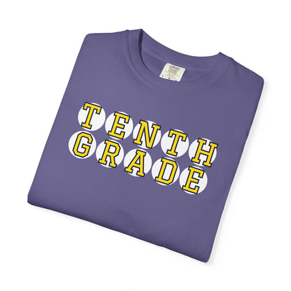 TENTH GRADE YELLOW PLAYER LETTERS T-SHIRT