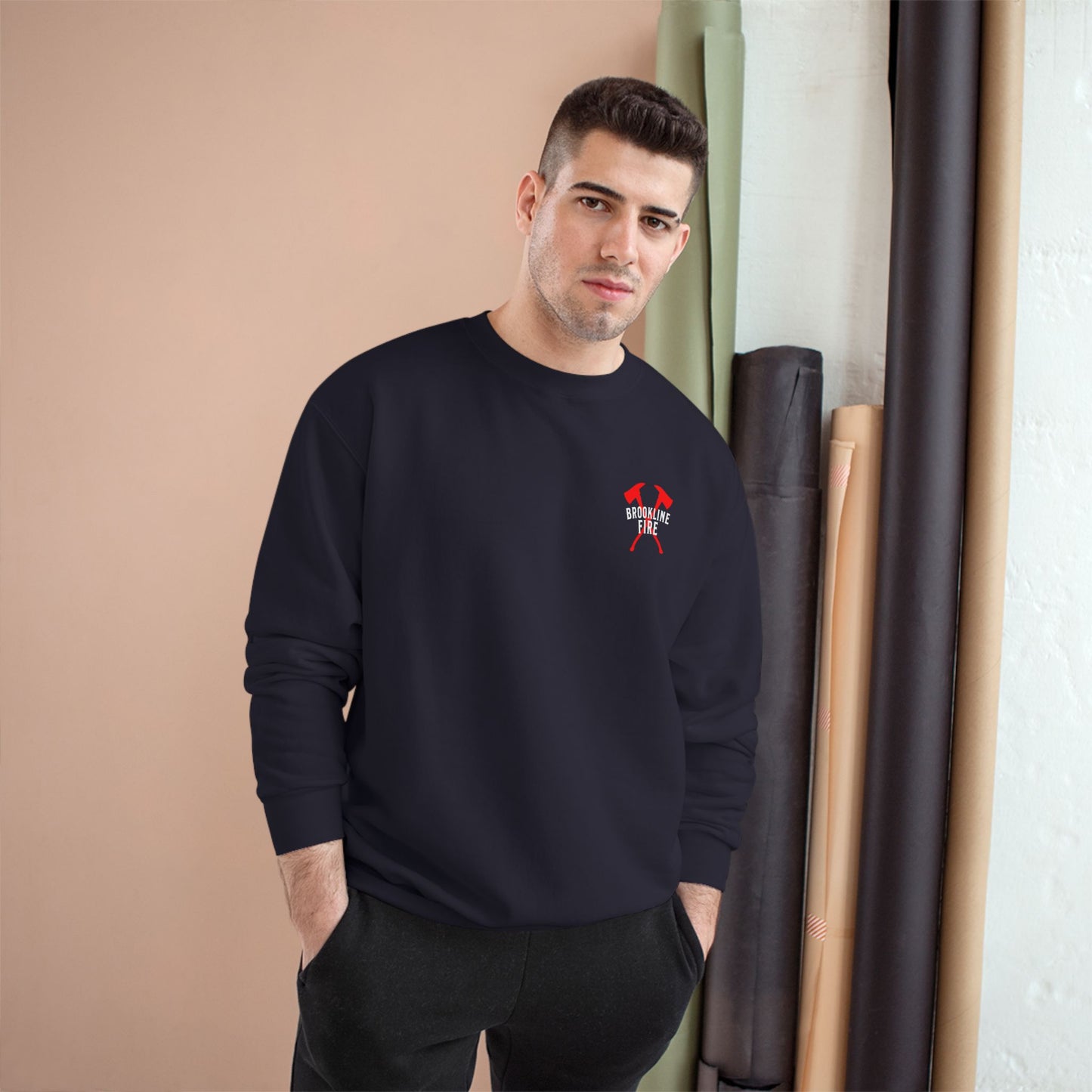 BROOKLINE FIRE CHAMPION CREWNECK