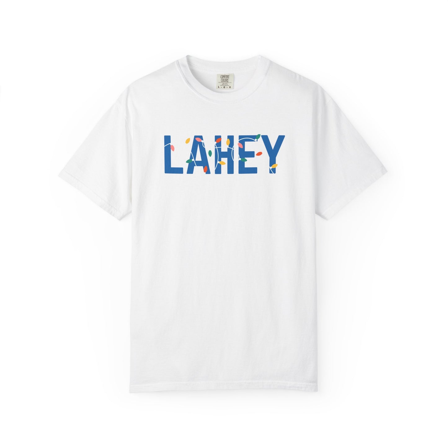 LAHEY HOLIDAY LIGHTS T-SHIRT - WHITE