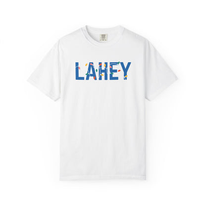 LAHEY HOLIDAY LIGHTS T-SHIRT - WHITE