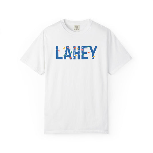 LAHEY HOLIDAY LIGHTS T-SHIRT - WHITE