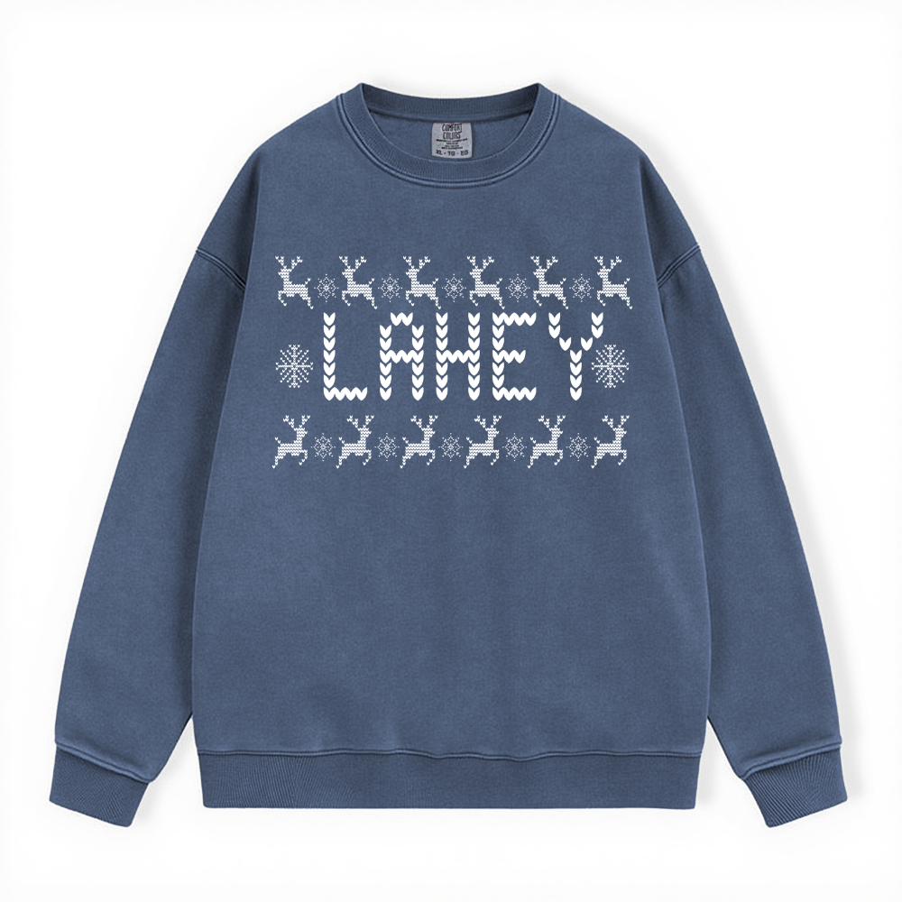 LAHEY UGLY SWEATER COMFORT COLORS CREWNECK