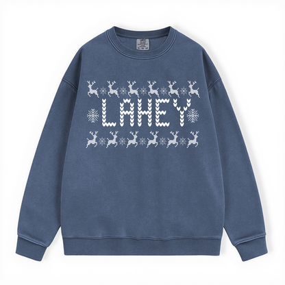 LAHEY UGLY SWEATER COMFORT COLORS CREWNECK
