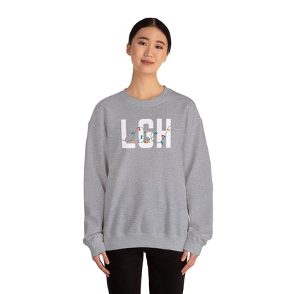 LGH HOLIDAY LIGHTS HEAVY BLEND CREWNECK