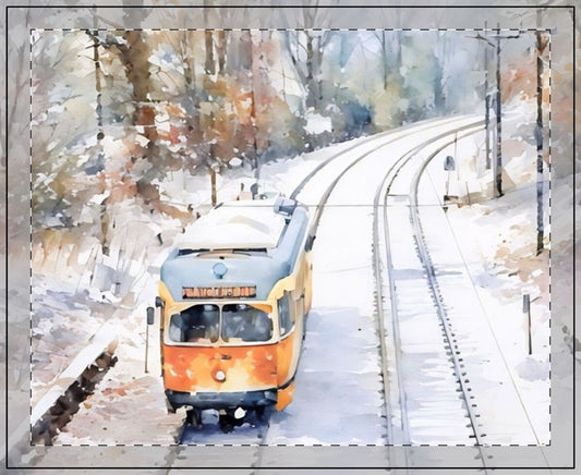 SNOWY MATTAPAN TROLLEY 11 OZ CANDLE