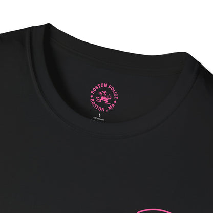 BOSTON POLICE BREAST CANCER AWARENESS SOFTSTYLE T-SHIRT