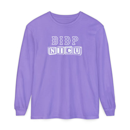BIDP BLOCK LETTERS NICU LONG SLEEVE