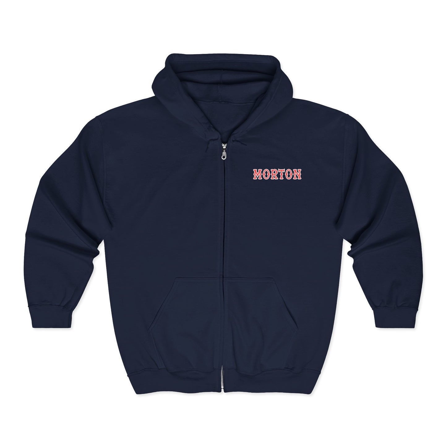 MORTON SOX LETTERS HEAVY BLEND FULL ZIP HOODIE