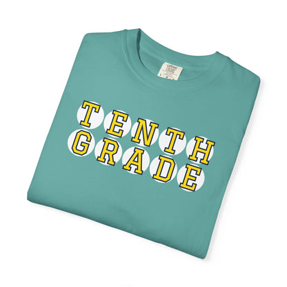 TENTH GRADE YELLOW PLAYER LETTERS T-SHIRT