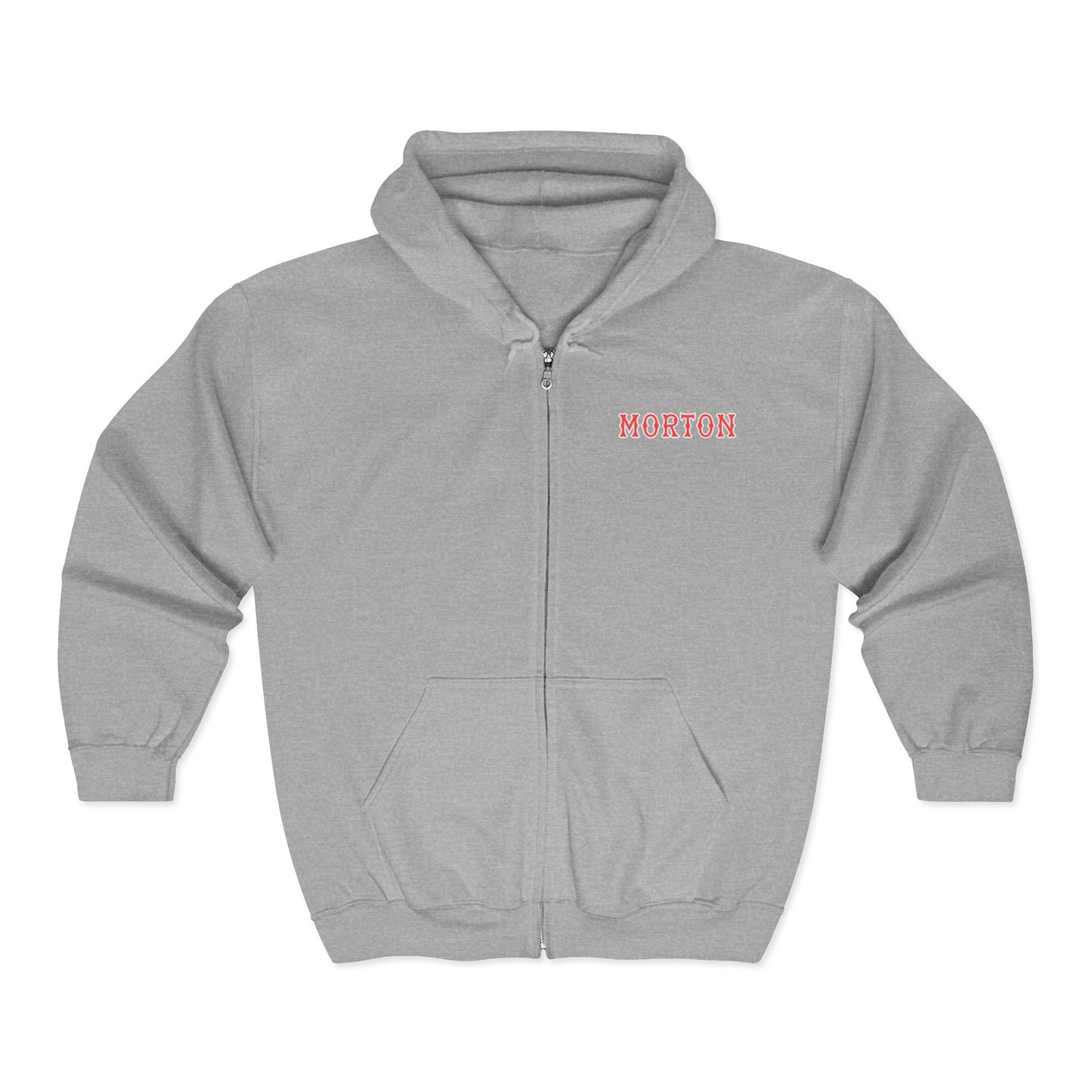 MORTON SOX LETTERS HEAVY BLEND FULL ZIP HOODIE