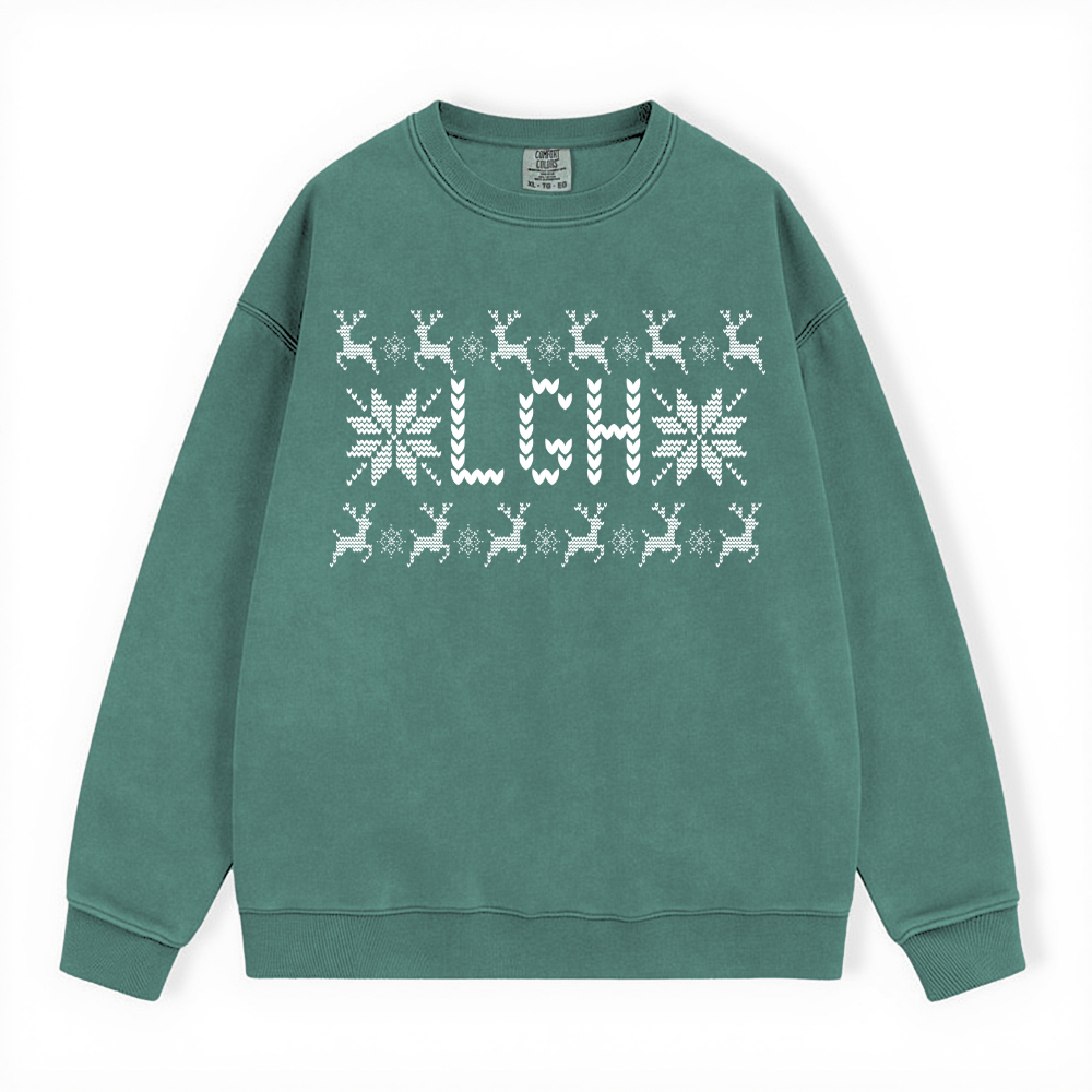 LGH UGLY SWEATER COMFORT COLORS CREWNECK