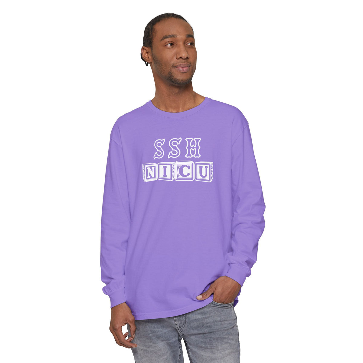 SSH BLOCK LETTERS NICU LONG SLEEVE
