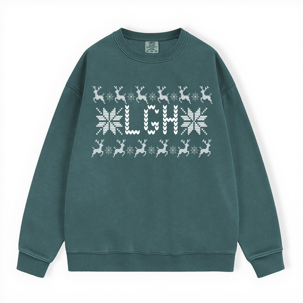 LGH UGLY SWEATER COMFORT COLORS CREWNECK