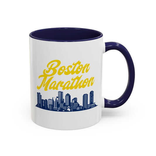 RETRO BOSTON MARATHON SKYLINE COFFEE MUG