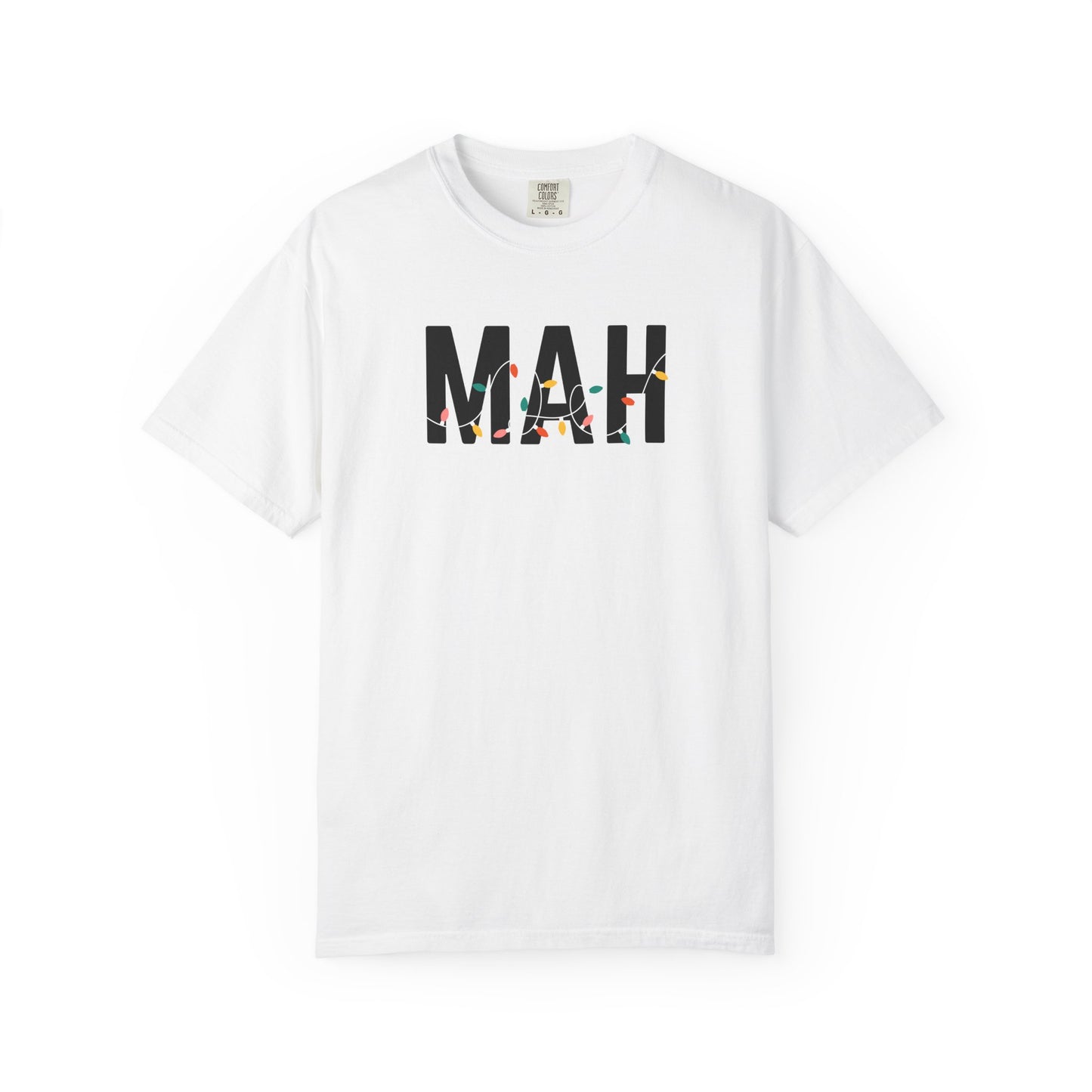 MAH HOLIDAY LIGHTS T-SHIRT - WHITE