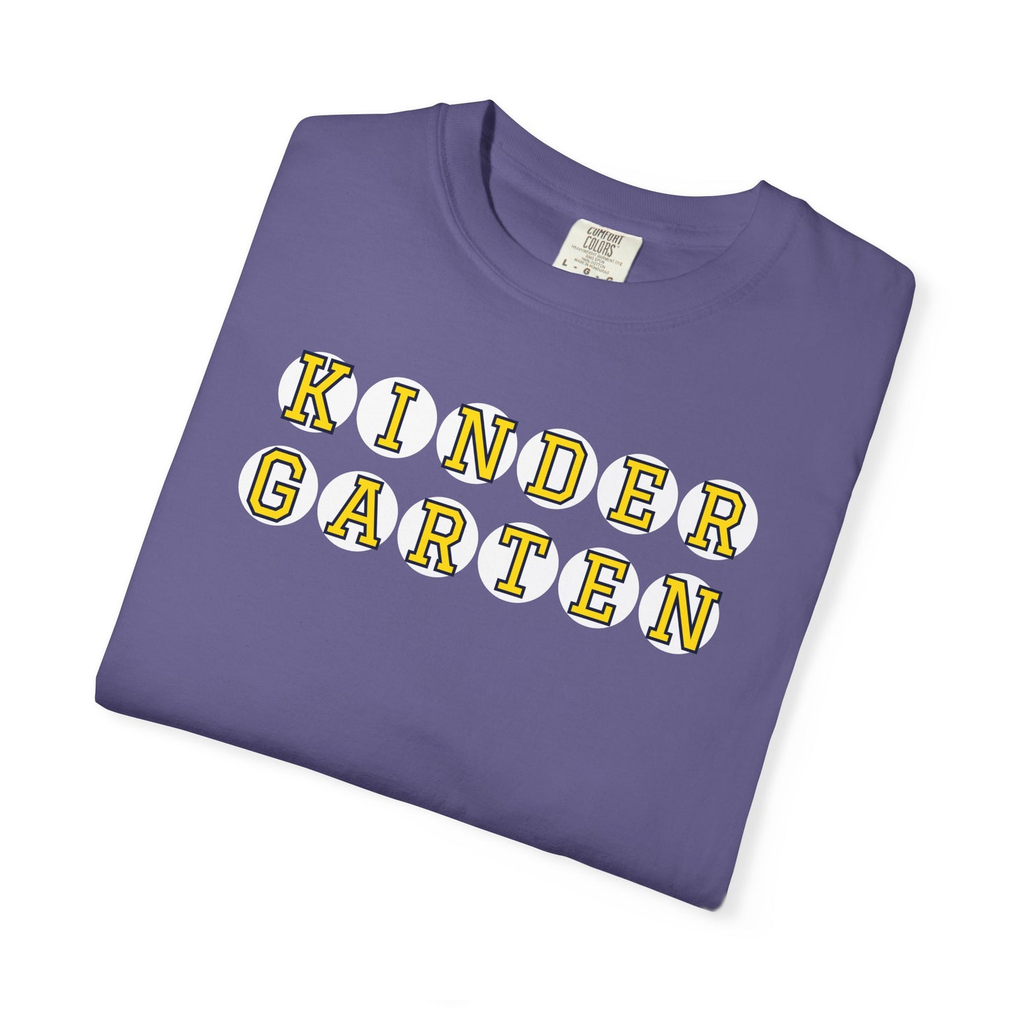 KINDERGARTEN YELLOW PLAYER NUMBER T-SHIRT