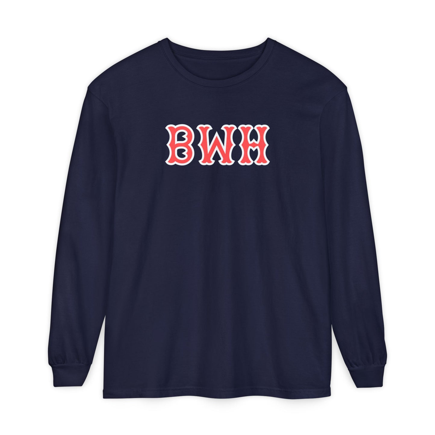 BWH SOX LETTERS LONG SLEEVE