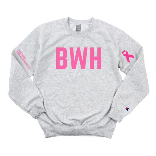 PINK BWH BURN TRAUMA SURGICAL STEPDOWN & ICU CHAMPION CREWNECK