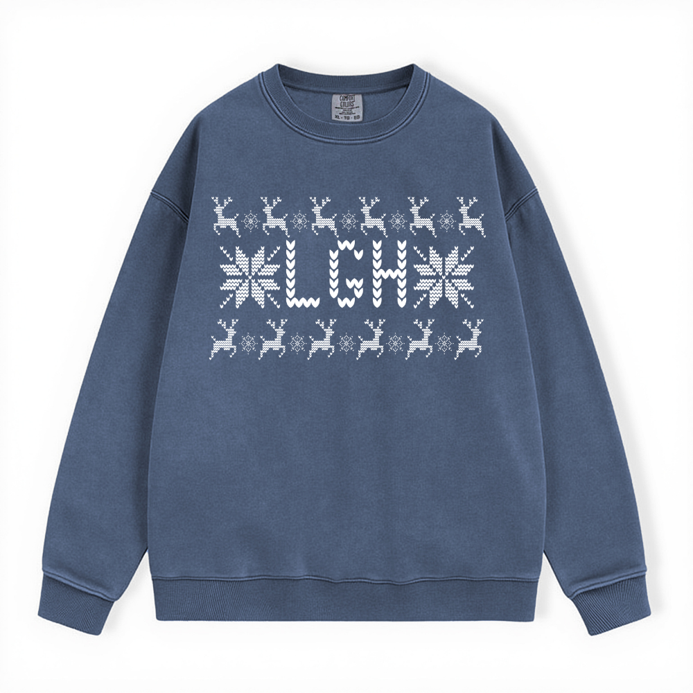 LGH UGLY SWEATER COMFORT COLORS CREWNECK