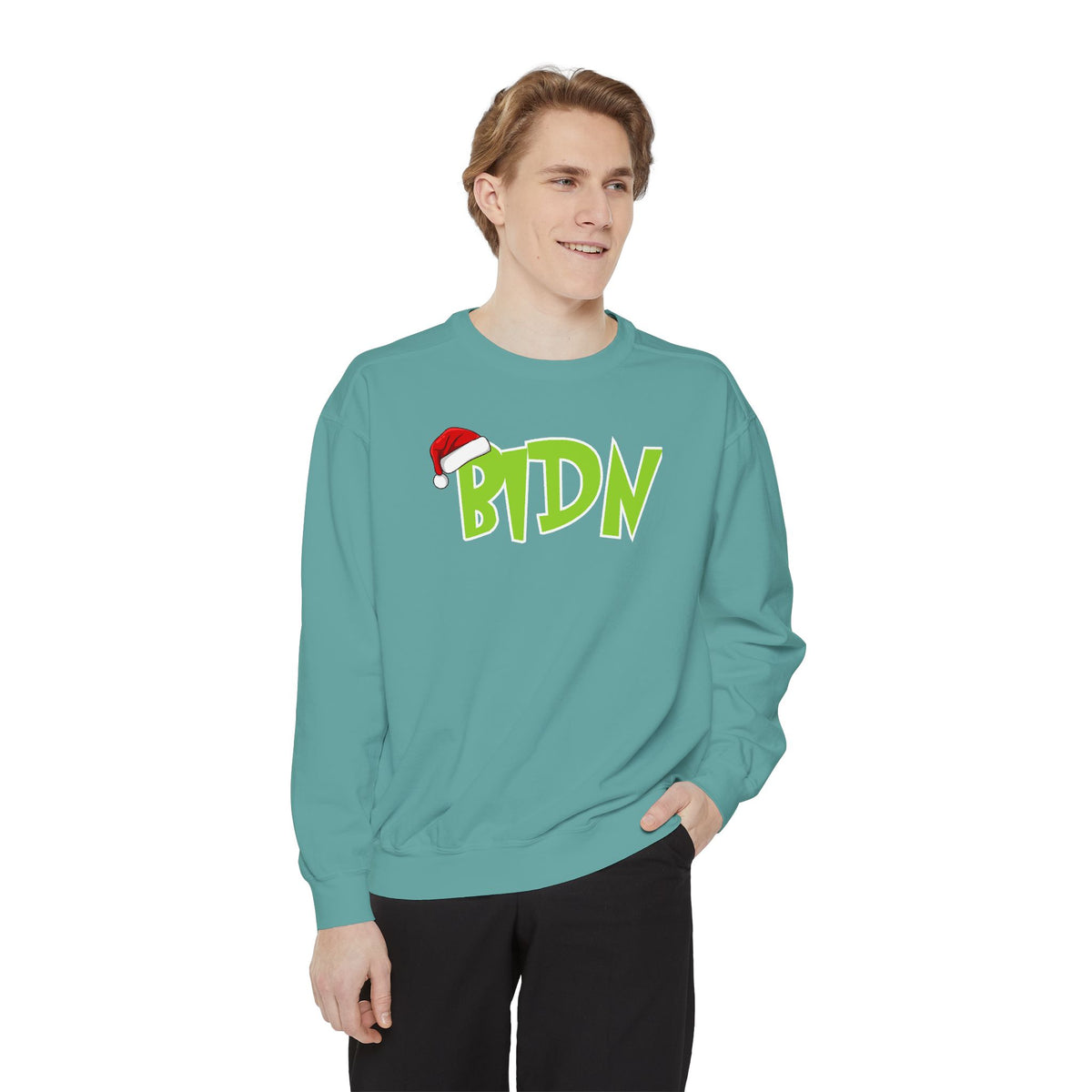 BIDN GRINCH COMFORT COLORS CREWNECK