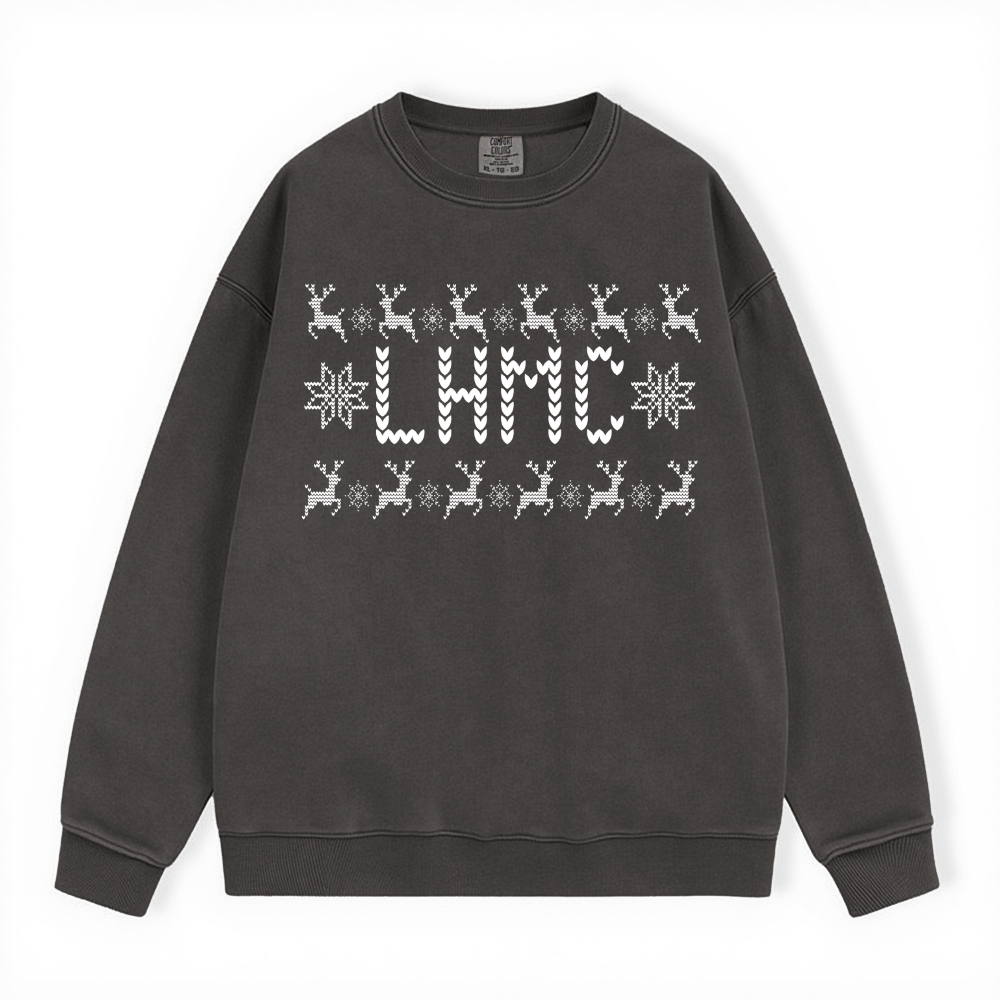 LHMC UGLY SWEATER COMFORT COLORS CREWNECK