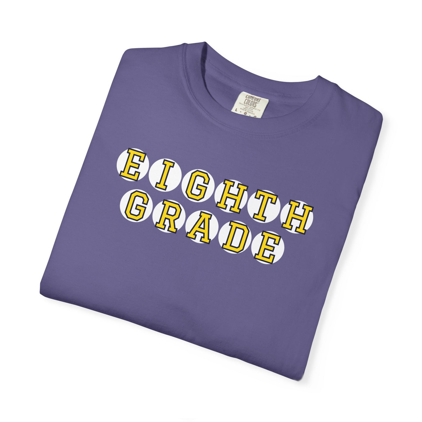 EIGHTH GRADE YELLOW PLAYER LETTERS T-SHIRT