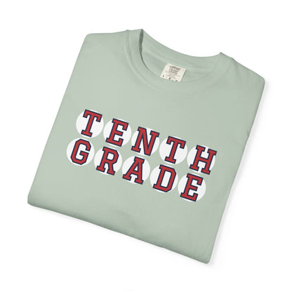 TENTH GRADE RED PLAYER LETTERS T-SHIRT