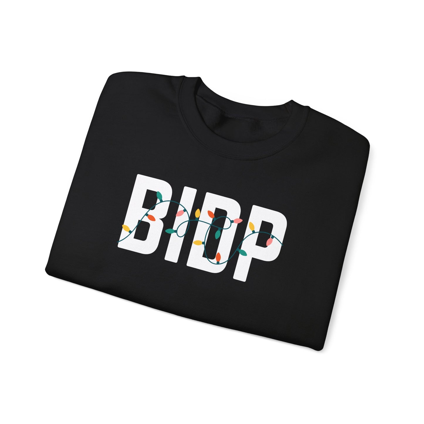BIDP HOLIDAY LIGHTS HEAVY BLEND CREWNECK