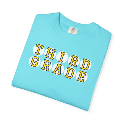 THIRD GRADE YELLOW PLAYER LETTERS T-SHIRT