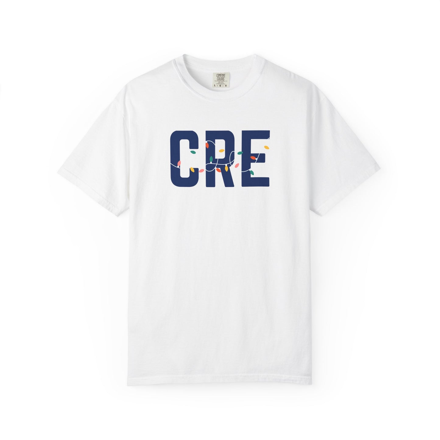 CRE HOLIDAY LIGHTS T-SHIRT - WHITE