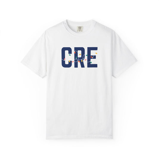 CRE HOLIDAY LIGHTS T-SHIRT - WHITE