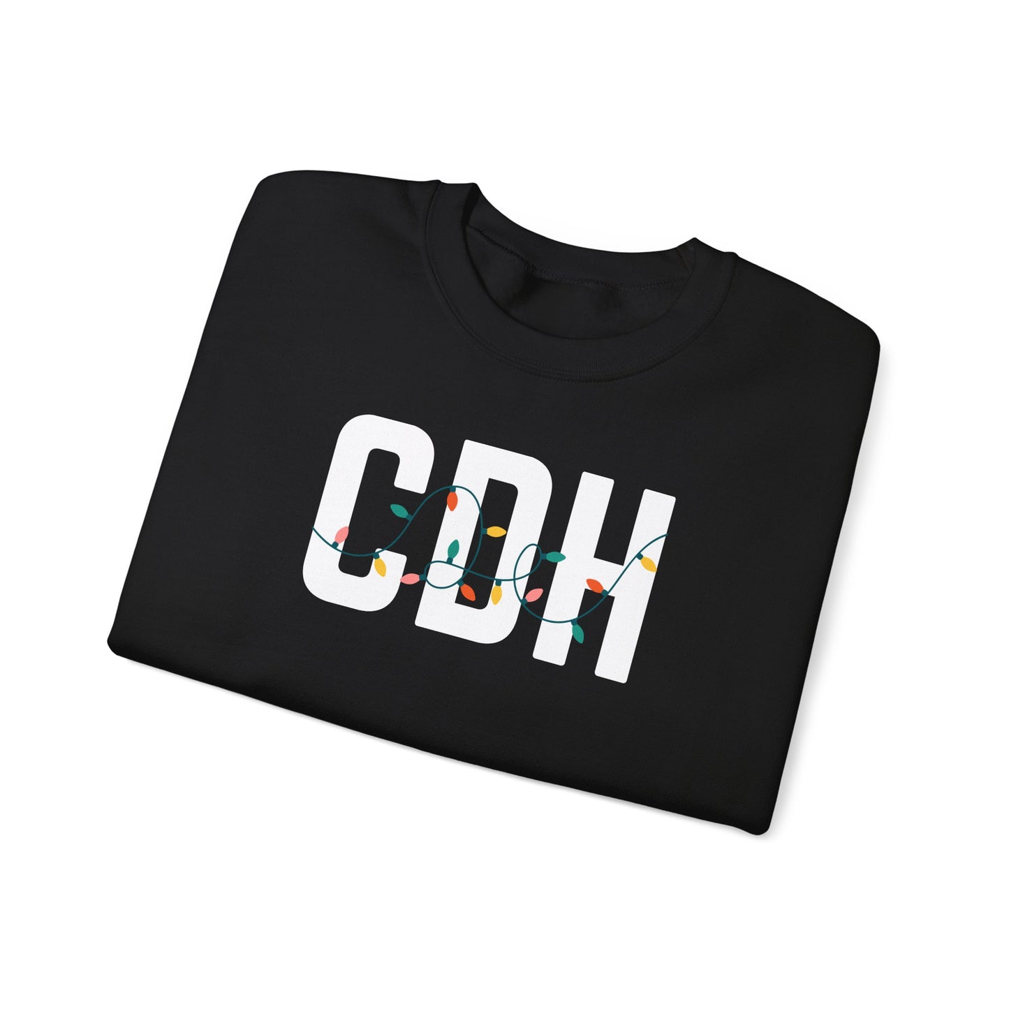 CDH HOLIDAY LIGHTS HEAVY BLEND CREWNECK
