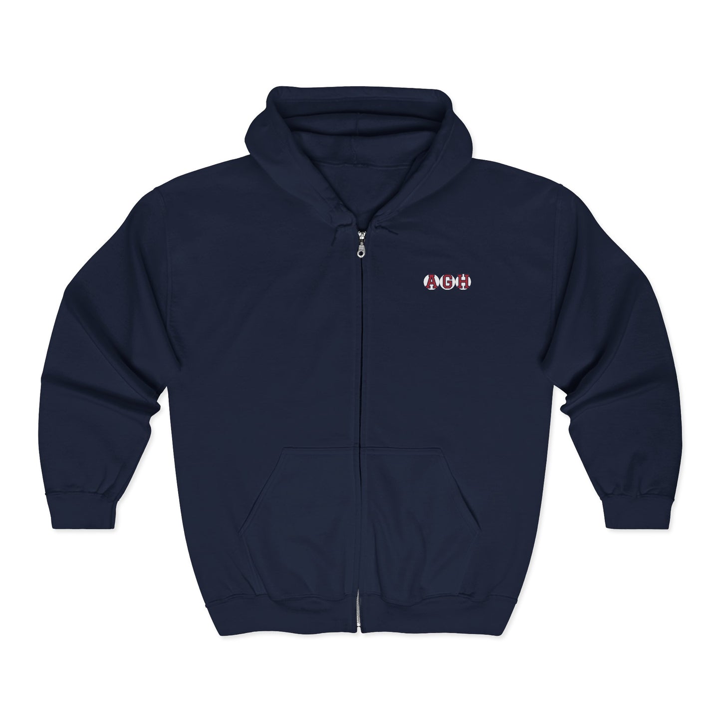 AGH RETIRED SOX LETTERS HEAVY BLEND FULL ZIP HOODIE