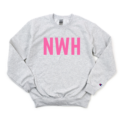 PINK NWH NONSPECIFIC BREAST CANCER AWARENESS CREWNECK CLEARANCE