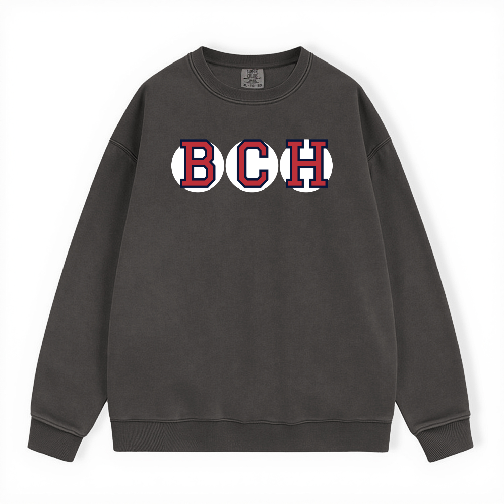 BCH RETIRED SOX LETTERS CREWNECK